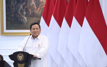 Presiden Prabowo saat membuka sidang kabinet paripurna yang digelar di Istana Kepresidenan, Rabu (22/1/2025).