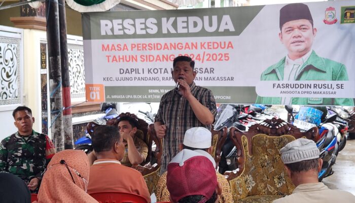 Anggota DPRD Makassar Fasruddin Rusli Mulai Serap Aspirasi Konstituen di Minasa Upa