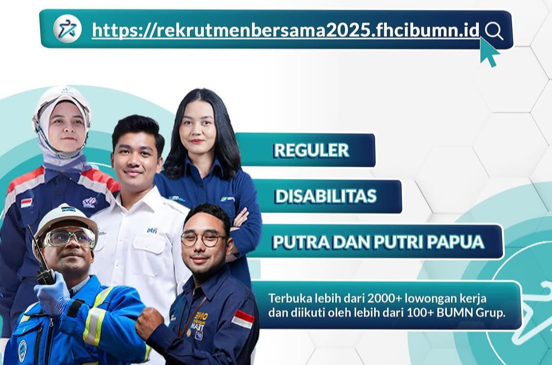 Kementerian Badan Usaha Milik Negara (BUMN) kembali membuka kesempatan emas bagi para pencari kerja melalui seleksi Rekrutmen Bersama BUMN 2025