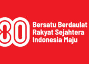 Logo HUT ke-80 RI mengusung tema “Indonesia Unggul, Dunia Tumbuh”,