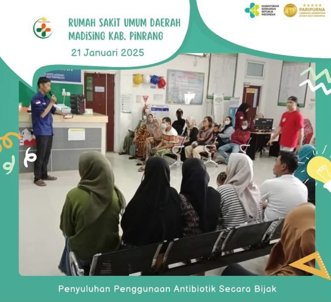 RSUD Madising Pinrang Serukan Penggunaan Antibiotik Secara Bijak Lewat Penyuluhan Terbuka
