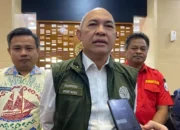 Staf Ahli Menteri Kehutanan Bidang Hubungan Antar Lembaga, Fahrizal Fitri usai Rapat Koordinasi Pengendalian Karhutla di Kantor Gubernur Sulsel