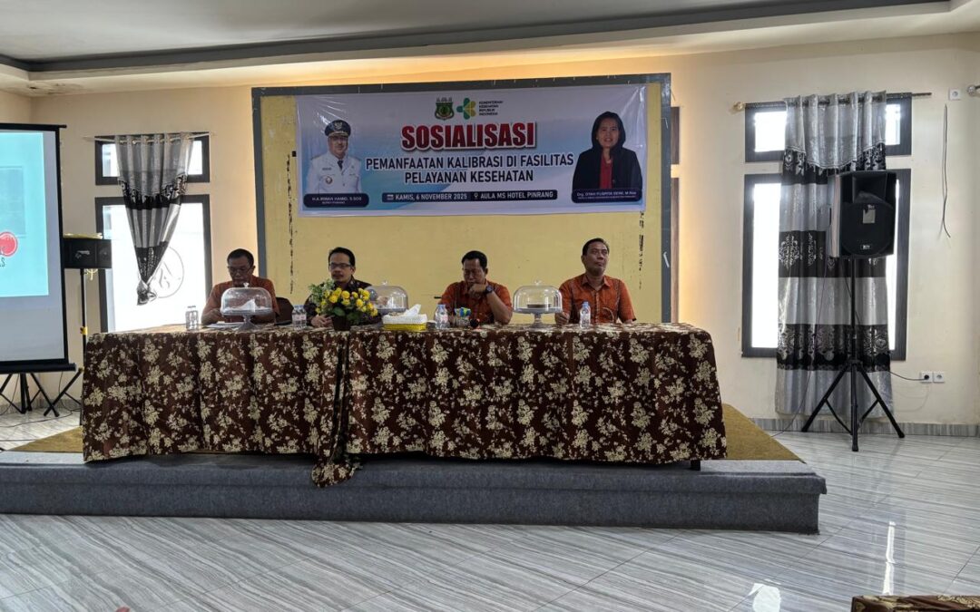 Dinas Kesehatan Pinrang Perkuat Mutu Fasyankes: Ratusan Pengelola Puskesmas Ikuti Sosialisasi Wajib Kalibrasi Alat Kesehatan - angindai.com