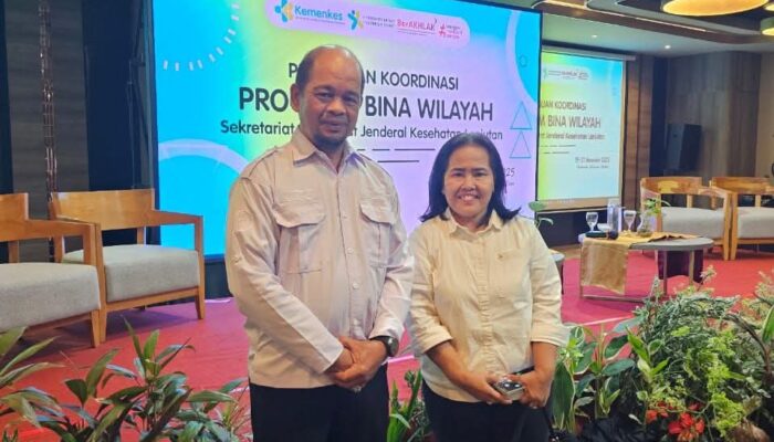Direktur RSUD Lasinrang dan Kepala Dinkes Pinrang Hadiri Rakor Program Bina Wilayah Kemenkes di Makassar