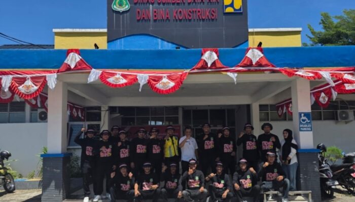 Jaga Kekompakan, Sekretaris SDABK Pinrang Lepas Tim Gerak Jalan HUT ke-80 RI